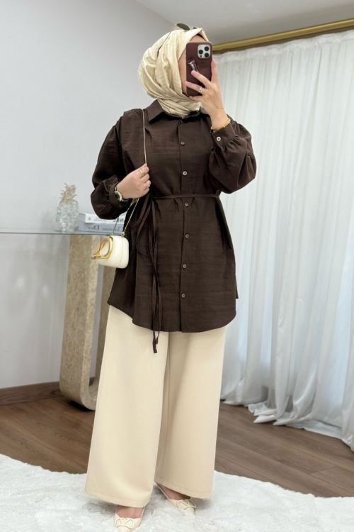 Larissa Tunik Kahverengi