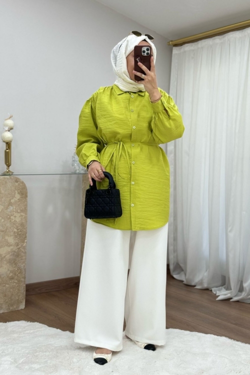 Larissa Tunik Yağ Yeşili