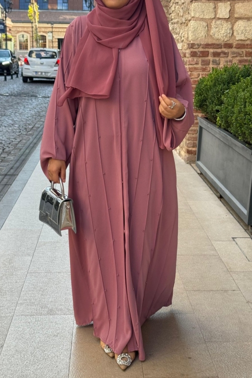 Mahra Abaya Pembe