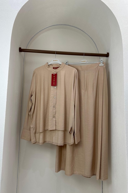 Monica Etekli Takım Bej