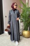 Soho Tensel Abaya Takım  Antrasit