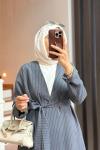 Zoya Kimono Takım Füme