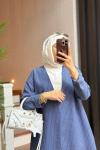 Zoya Kimono Takım Mavi