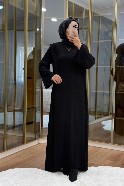 Aller Detaylı Oysho Elbise Siyah