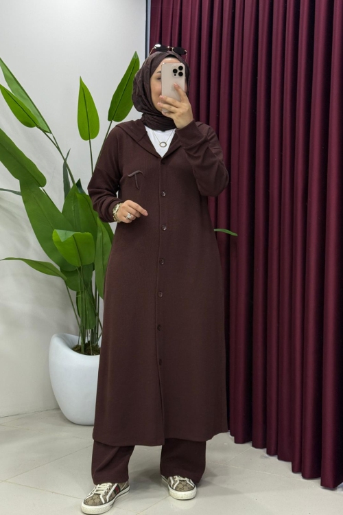 Coco Takım Kahverengi