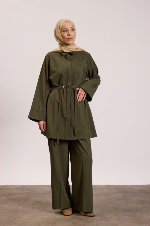 D Tokalı Poliviskon Takım Haki