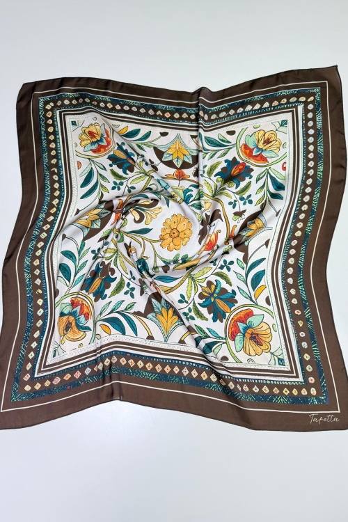 Etnik Fular Kahverengi