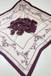 Floral Fular  Bordo