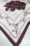 Floral Fular  Bordo