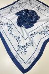 Floral Fular  Lacivert