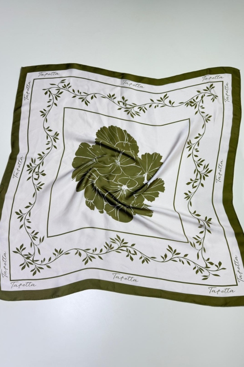 Floral Fular  Yeşil