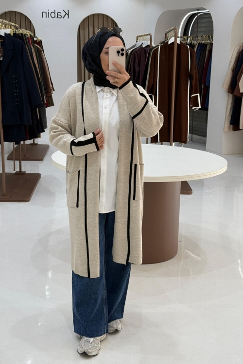 Kampanyalı Hırka Bej