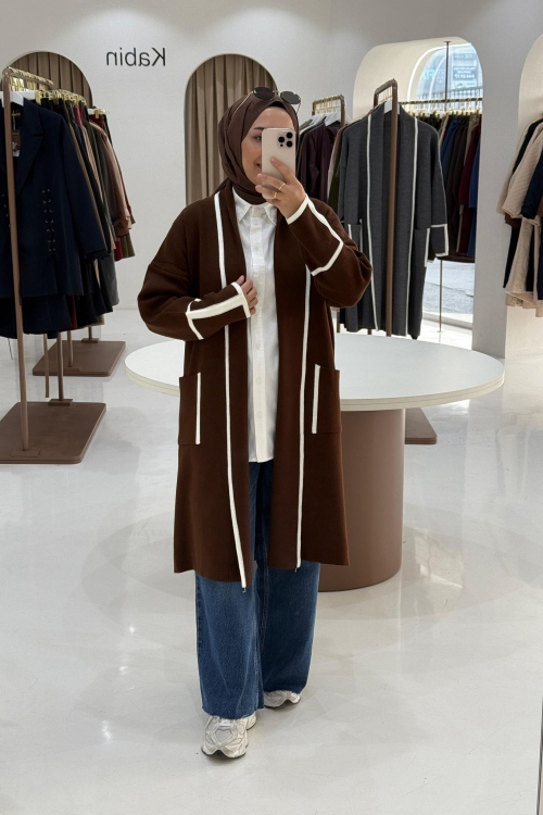 Kampanyalı Hırka Kahverengi