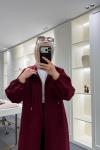 Kanguru Cepli Uzun İkiiplik Takım Bordo