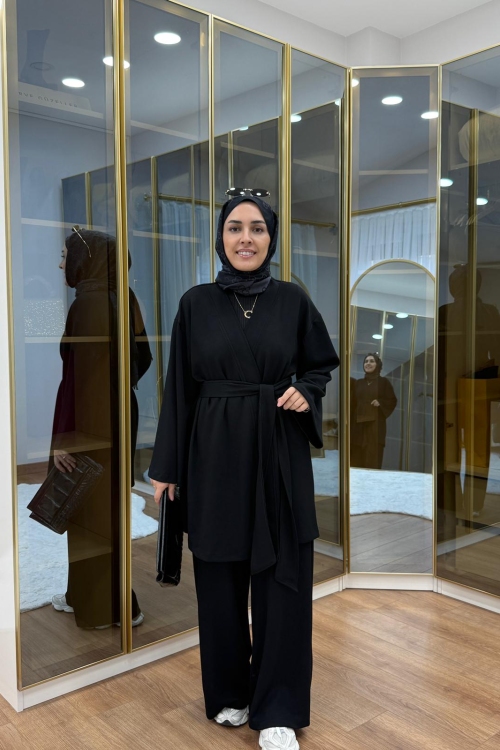 Oysho Kimona Takım  Siyah