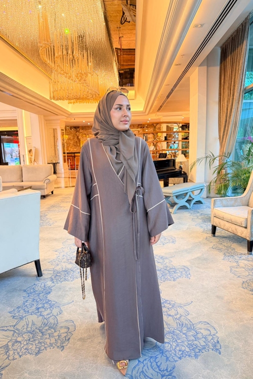 SOLEA ABAYA Kahverengi