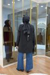 SÜET BLAZER CEKET Siyah