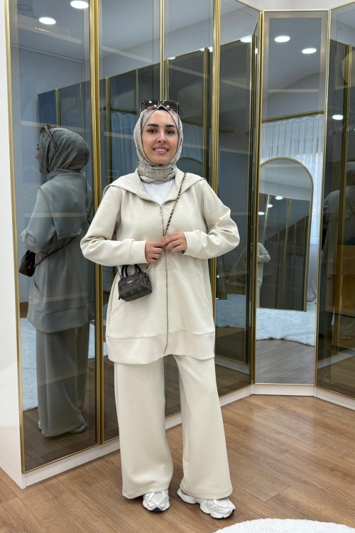 Taşlı Scuba Pantolon Takım TAŞ