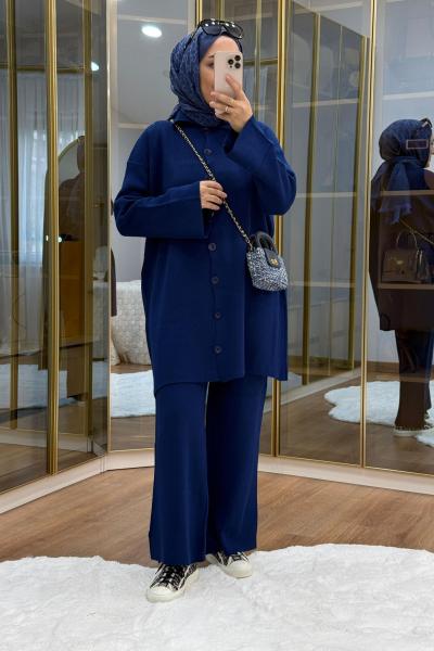 Triko Takım  Saks Mavisi