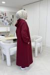 Uzun Kapüşonlu İkiiplik Takım Bordo