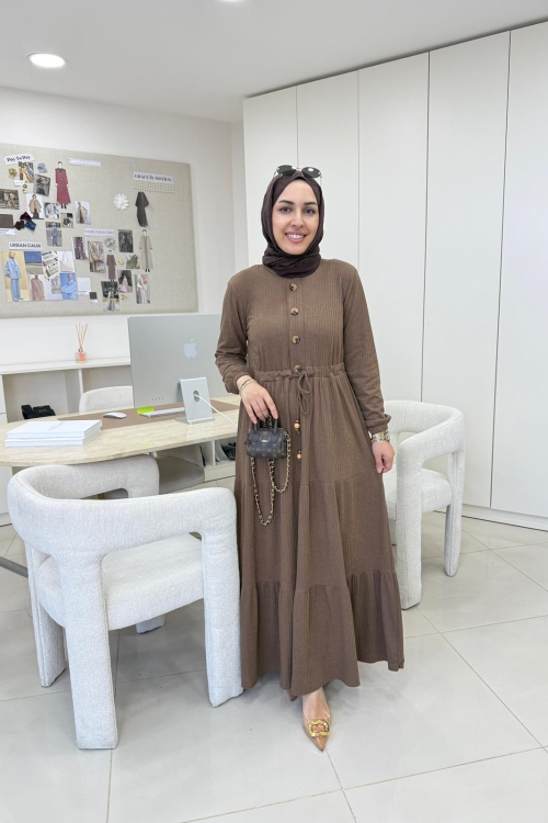 Yonca Elbise Kahverengi
