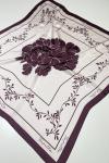 Floral Fular  Bordo