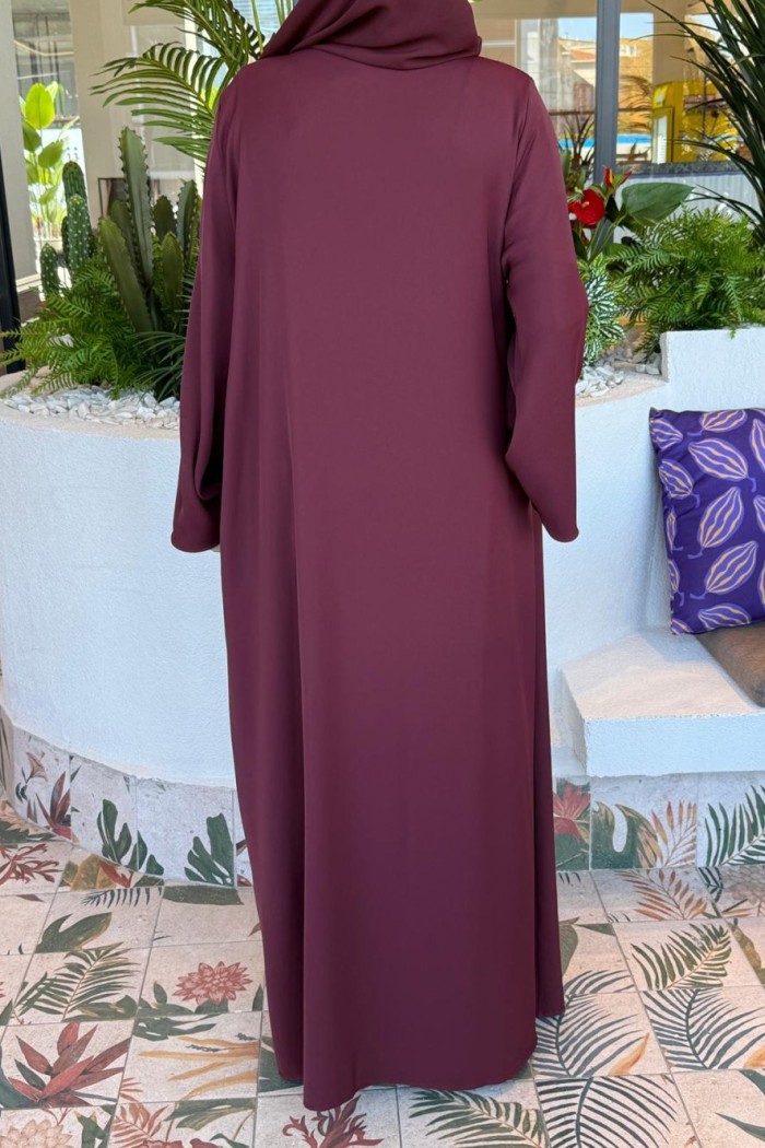Fular Bağlamalı Abaya  MÜRDÜM