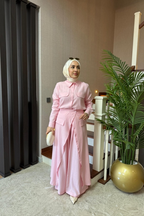 Lessa Üçlü Takım Pembe