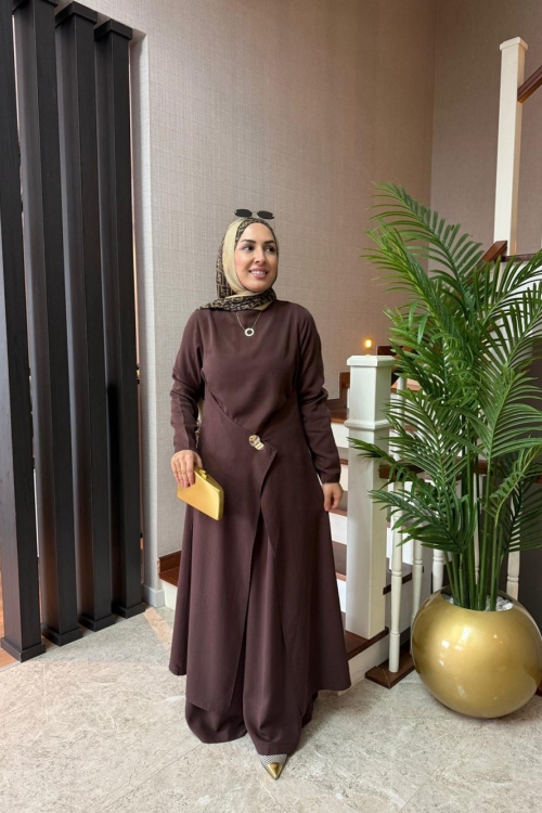 Noura Takım Kahverengi