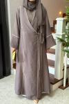 SOLEA ABAYA Kahverengi
