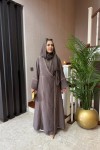 SOLEA ABAYA  KAHVERENGİ