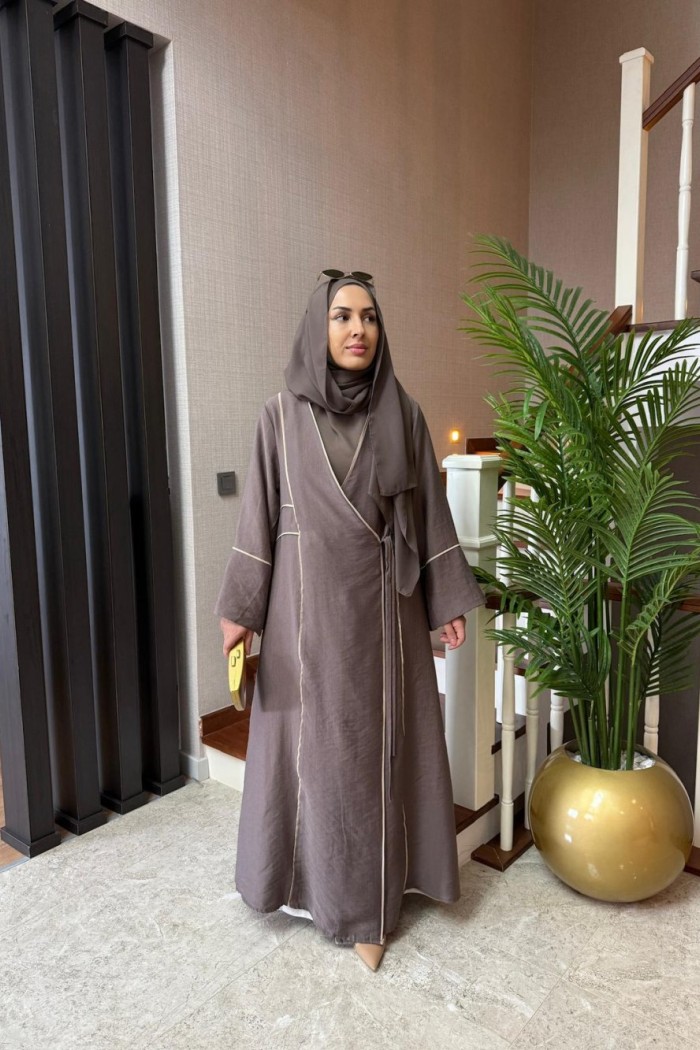 SOLEA ABAYA  KAHVERENGİ