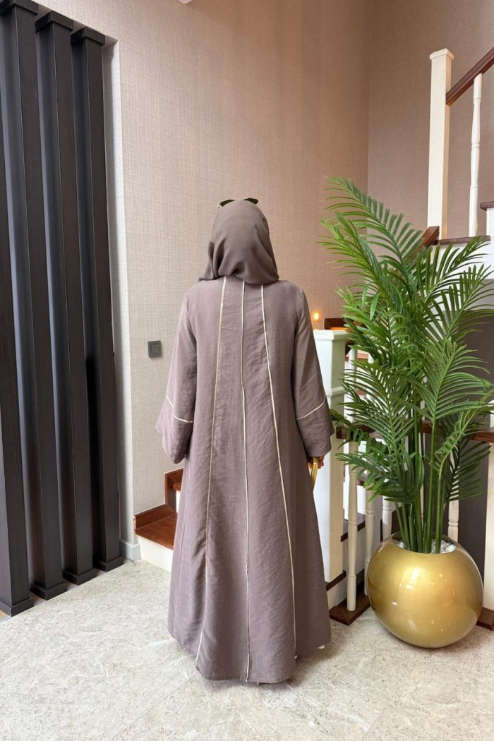 SOLEA ABAYA  KAHVERENGİ