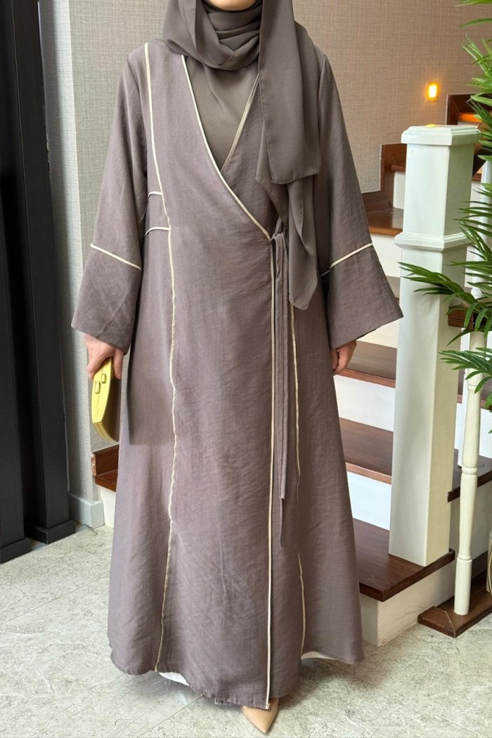 SOLEA ABAYA  KAHVERENGİ