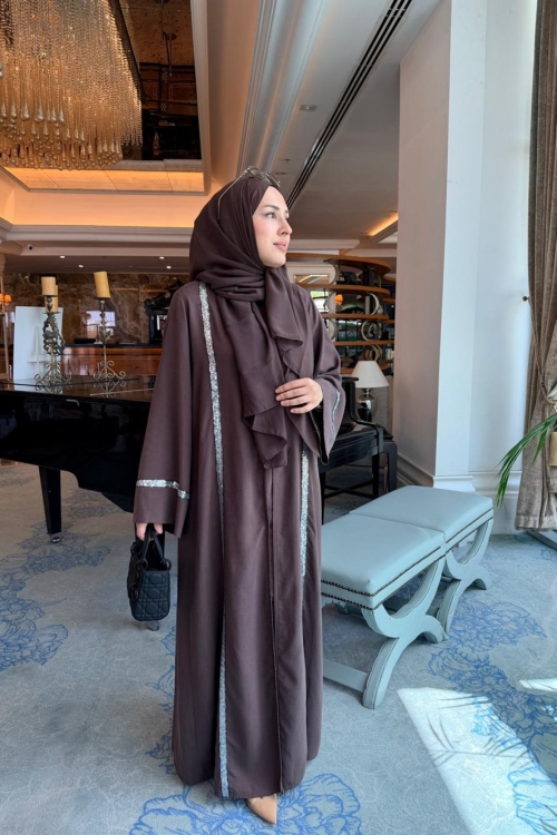 Layel Abaya Kahverengi
