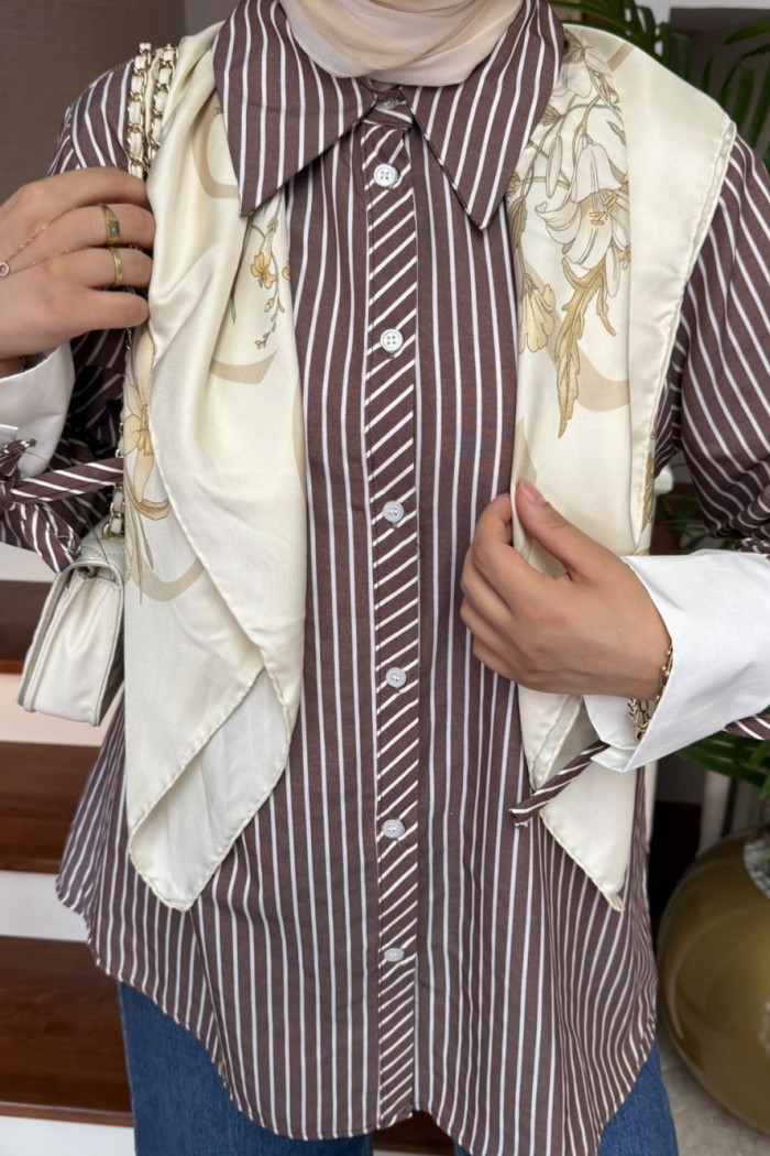 Loren Gömlek  KAHVERENGİ