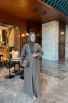 Sera Abaya Takım  KAHVERENGİ