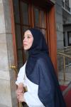 Müslin Pamuk Şal LACİVERT
