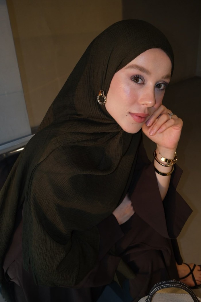 Müslin Pamuk Şal Yosun