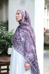 Zaya Desen Soft Pamuk Şal Mor
