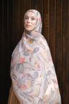 Floral Desen Soft Pamuk Şal  HAKİ