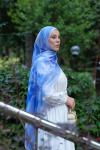 Bloomi Desen Soft Pamuk Şal Lila