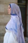 Bloomi Desen Soft Pamuk Şal Mor