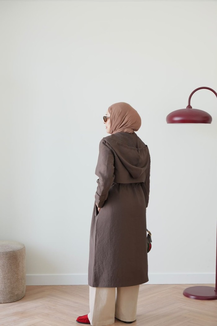 HENNA TRENÇKOT  KAHVERENGİ