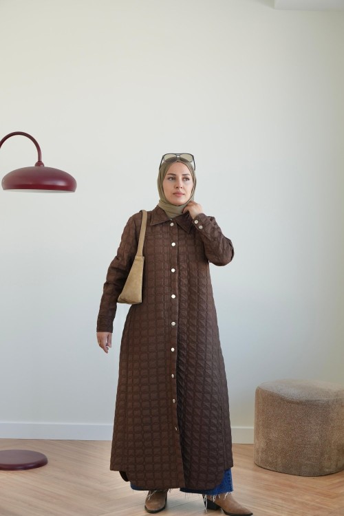 ROSEL KAPİTONE MONT  KAHVERENGİ