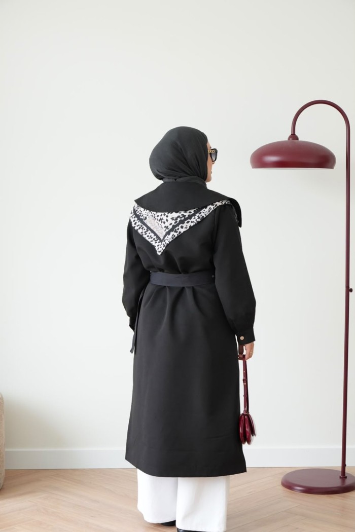 NAREL TRENÇKOT SİYAH