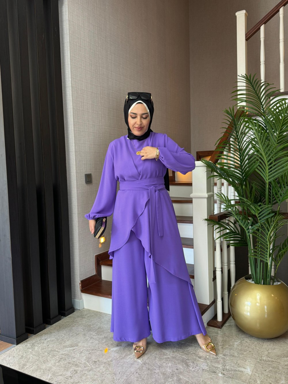 Esre Takım Mor Modelleri En Uygun Fiyatlarla